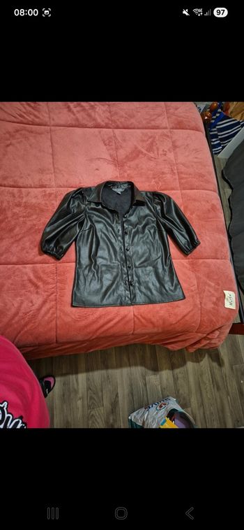 Veste en cuir taille 38