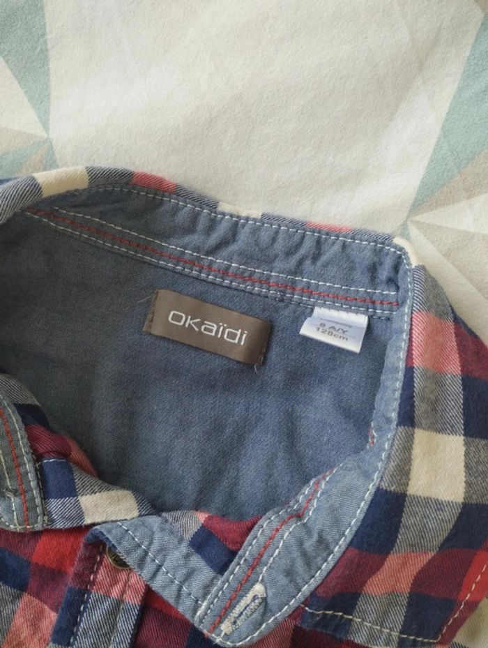 Lot de 3 chemises à carreaux garçon 8 ans - photo numéro 7