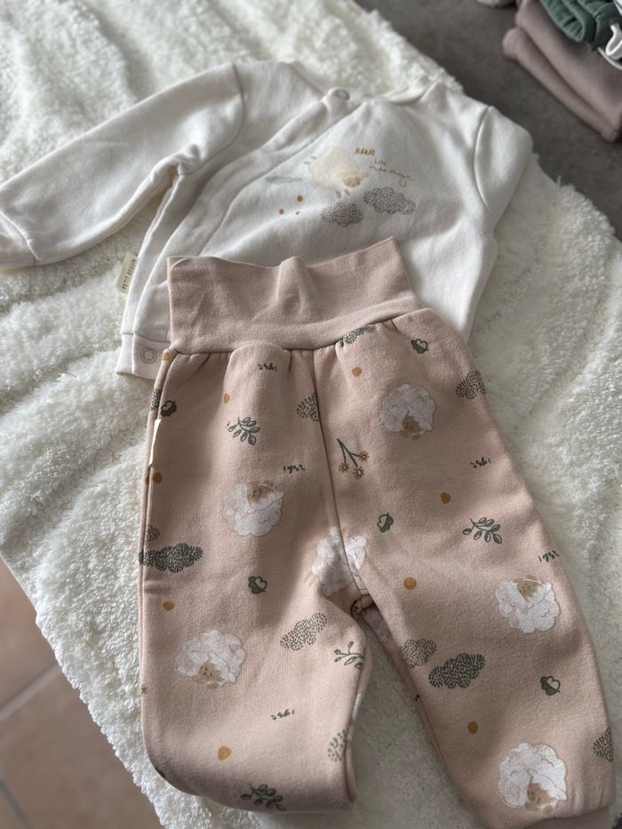 Ensemble bébé Petit Béguin matelassé 6mois - photo numéro 3