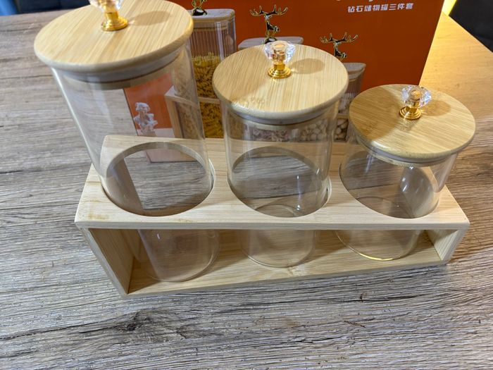 3 bocaux de rangement - photo numéro 3