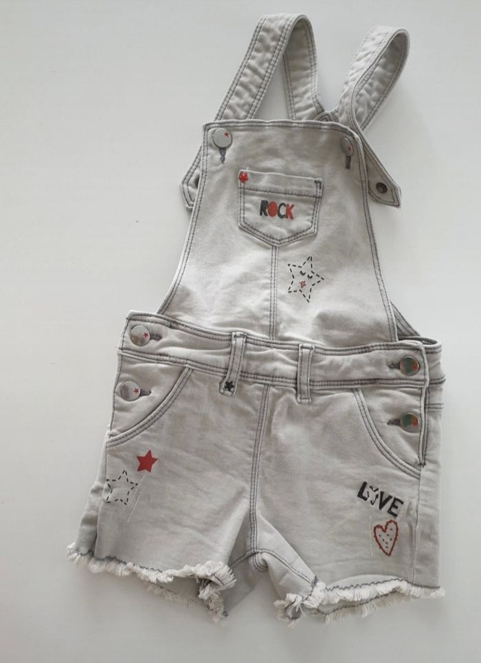 Salopette short fille 3 ans