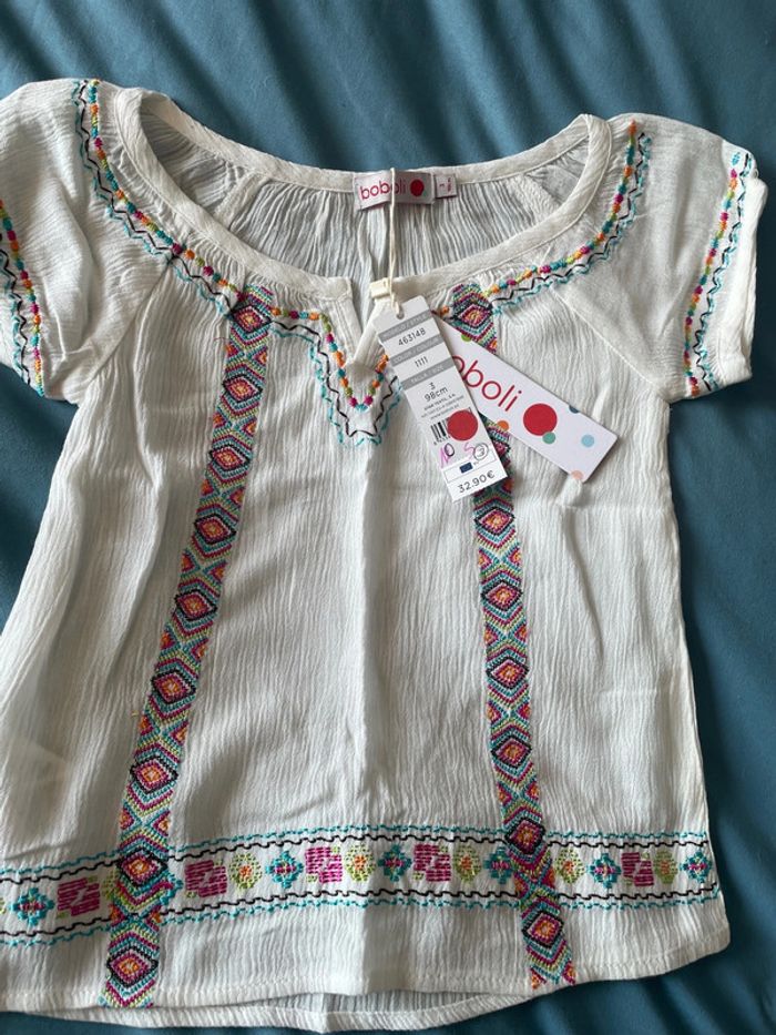 Blouse boboli neuve 3 ans - photo numéro 2