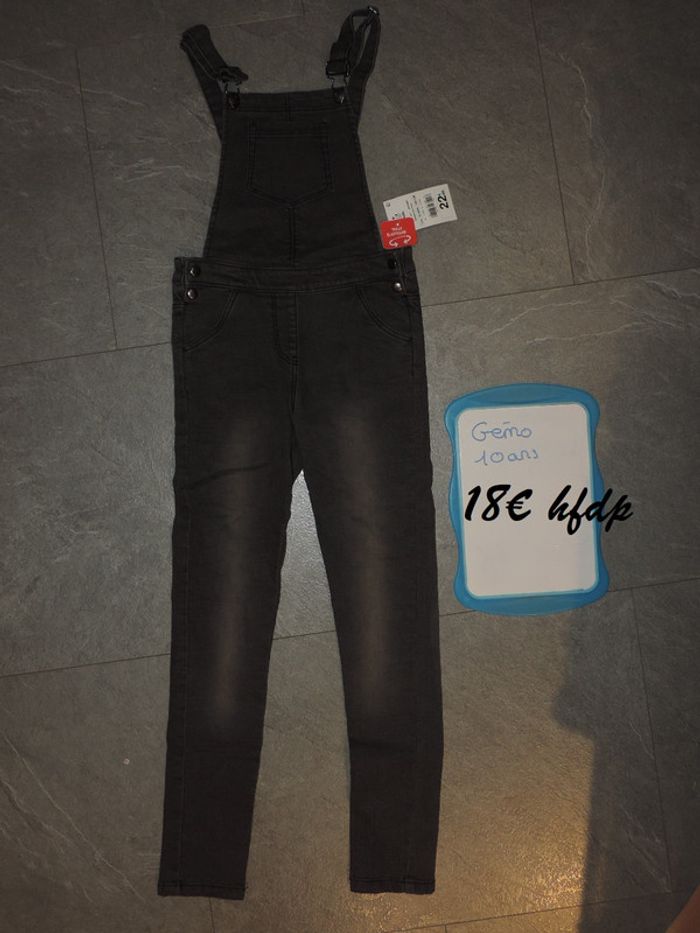 salopette en jeans gémo 10 ans