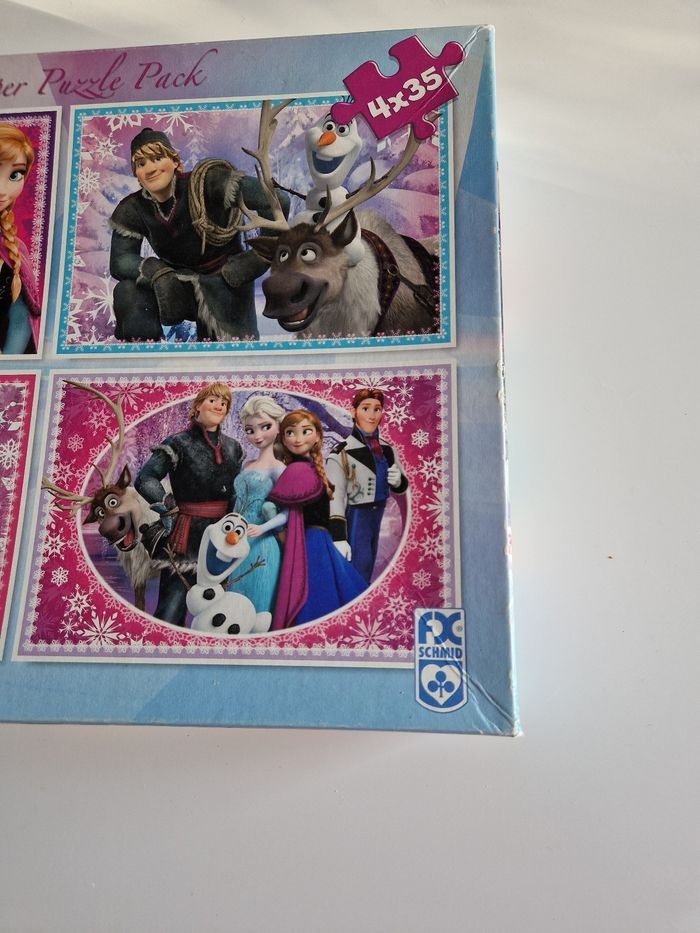 Boîte de 4 puzzles 35 pièce la Reine des neiges - photo numéro 7