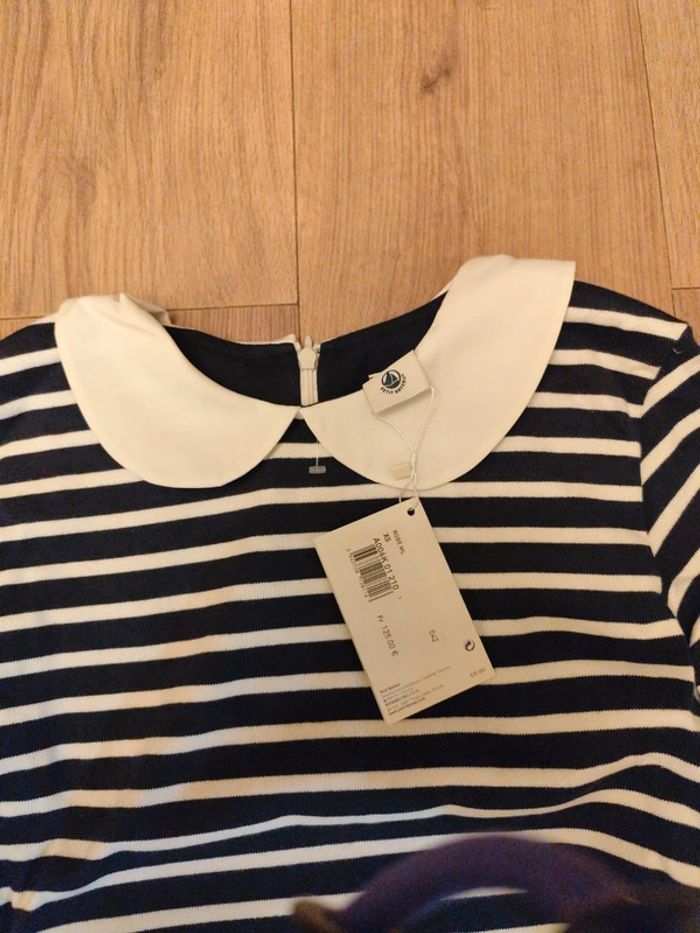 Robe marinière Petit Bateau femme XS collab Deyrolle neuve - photo numéro 3