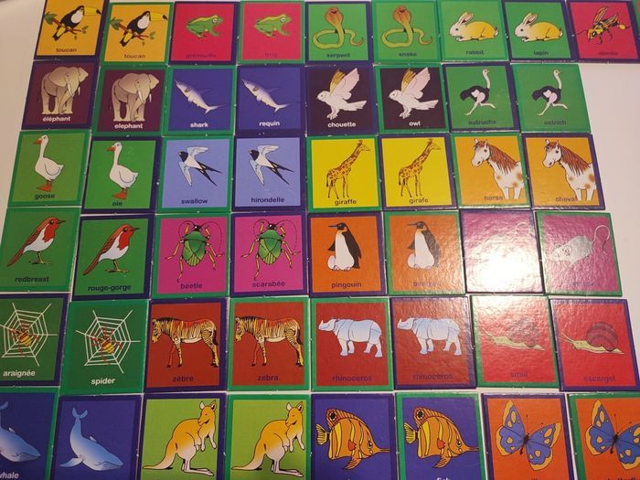 Jeu de mémoire Je joue J'apprends en français et en anglais - photo numéro 2
