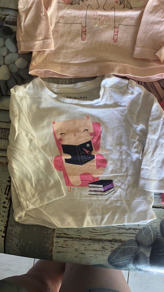 Lot de 5 tee shirt manches longues Primark - photo numéro 4