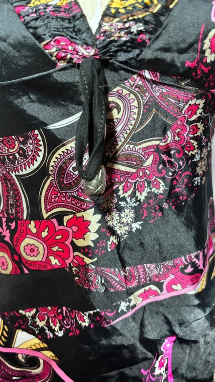 💕 top chic satiné decoleté v - photo numéro 6