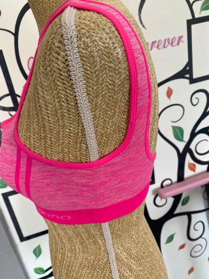 Ouno brassière sport femme rose haut dos nu sport - photo numéro 3