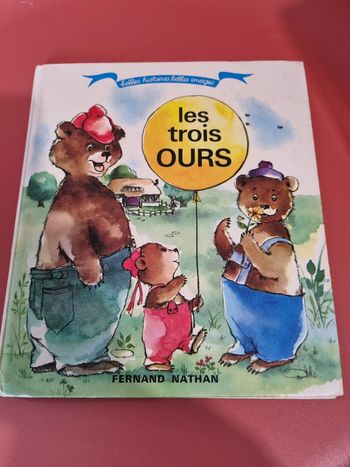 livre les trois ours de Fernand Nathan des années 80'