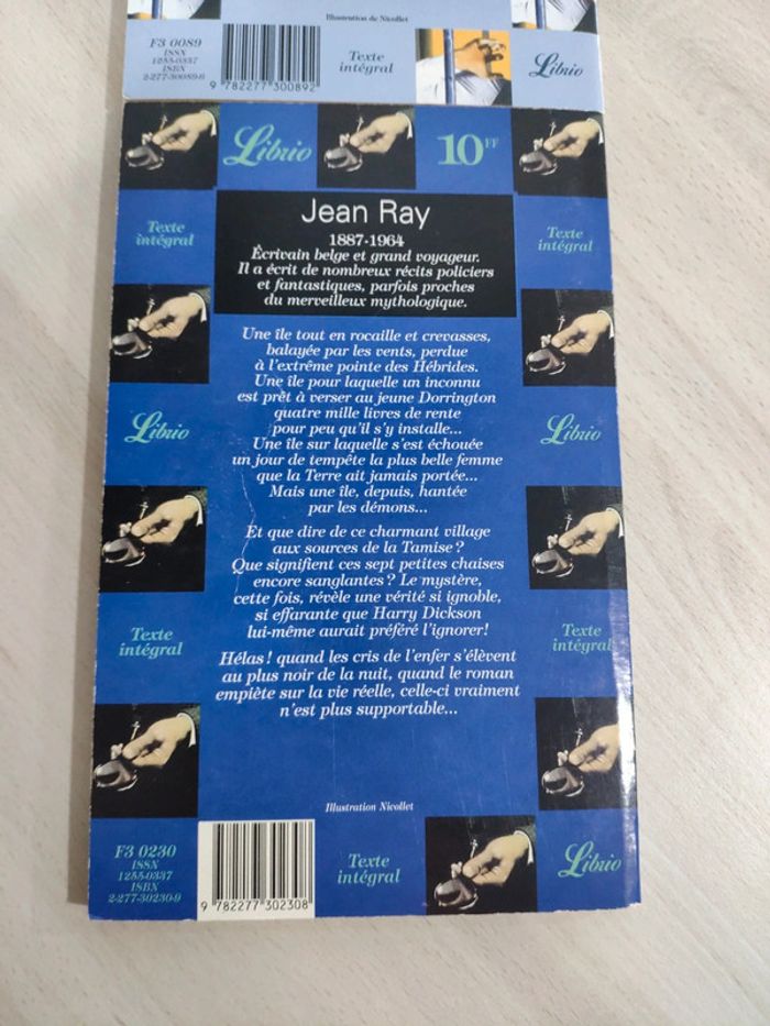 Lot de 2 Librio Jean Ray Harry Dickson île de la terreur et terrible nuit au zoo - photo numéro 3