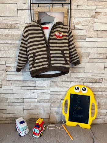 Veste polaire en mailles Garçon - T6mois - Tisaia