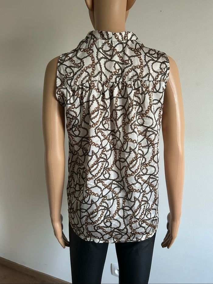 Blouse imprimée sans manches Morgan taille 34 jamais portée - photo numéro 5