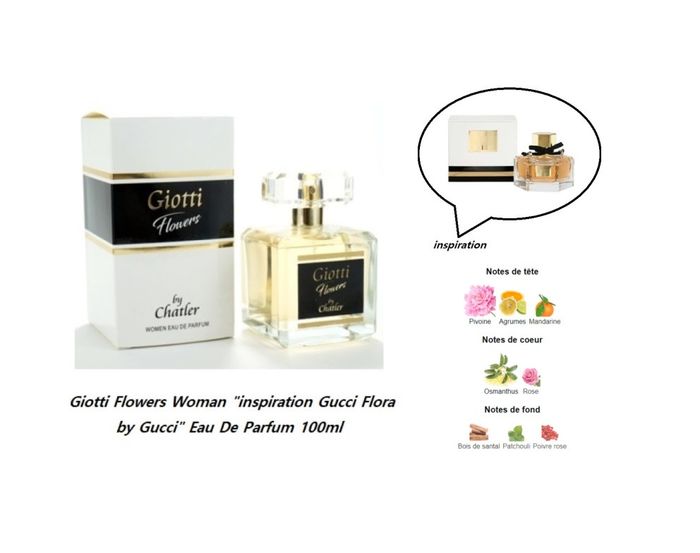 Giotti Flowers Woman "inspi Gucci Flora by Gucci " Eau De Parfum femme  100ml - photo numéro 2