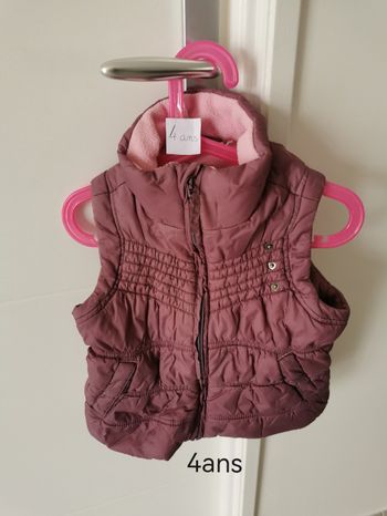 Veste sans manches fille 4ans