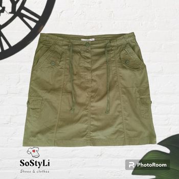 Jupe légère en toile kaki Blancheporte Taille 44