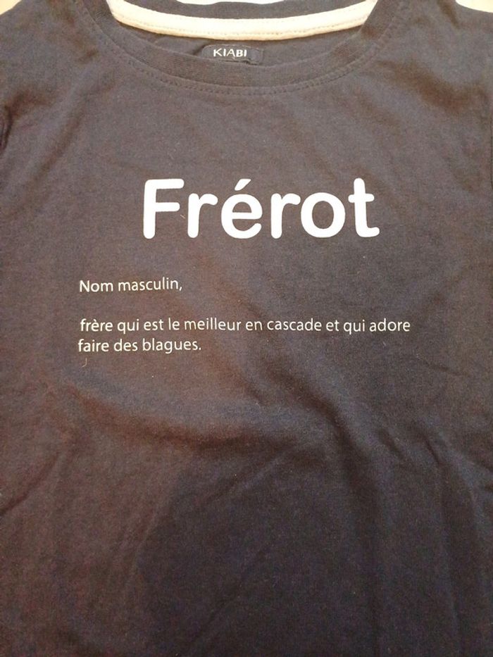Tee-shirt manches courtes frère - photo numéro 2