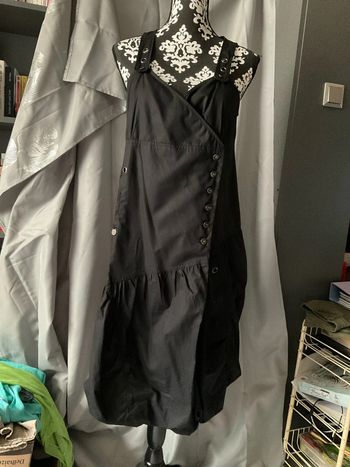 Robe midi noire neuve 1060 clothes T44