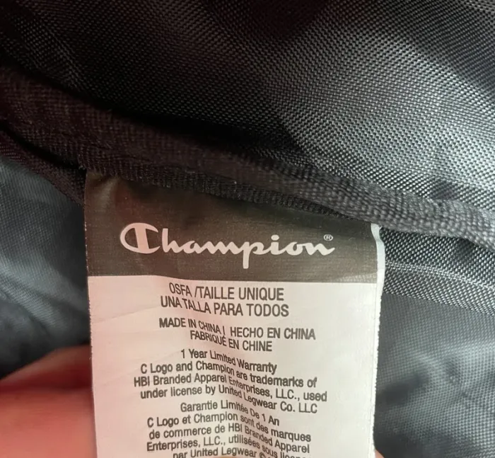 Champion black pink backpack embroided logo - photo numéro 13