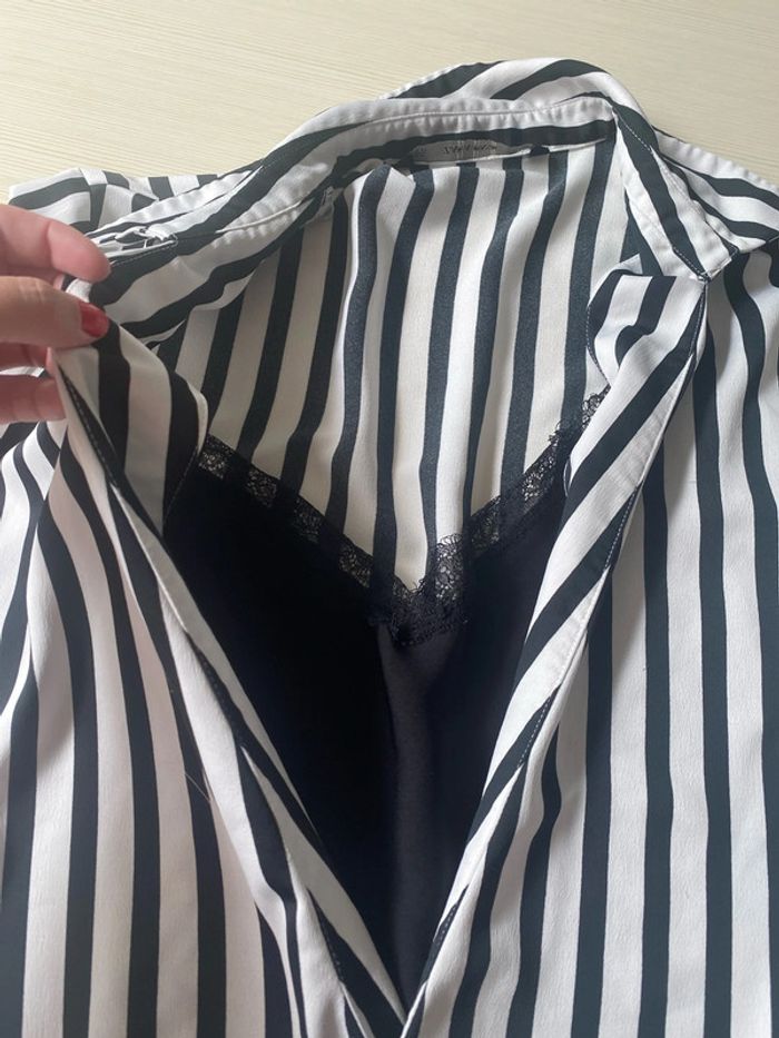 Haut chemise avec débardeur intégrer Zara - photo numéro 2