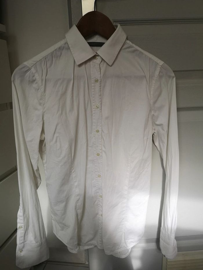 Chemise Zara blanche cintré - photo numéro 2