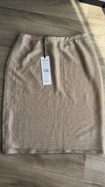 jupe doré morgan neuve valeur 39€ 