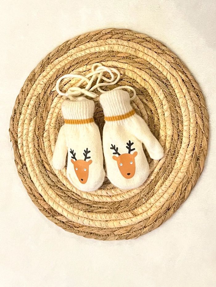 Tour de cou + moufles taille 9-12 mois - photo numéro 2