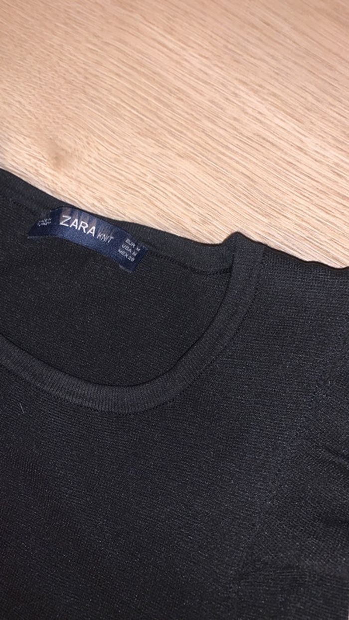 Debardeur noir manche dépareillée Zara - photo numéro 3