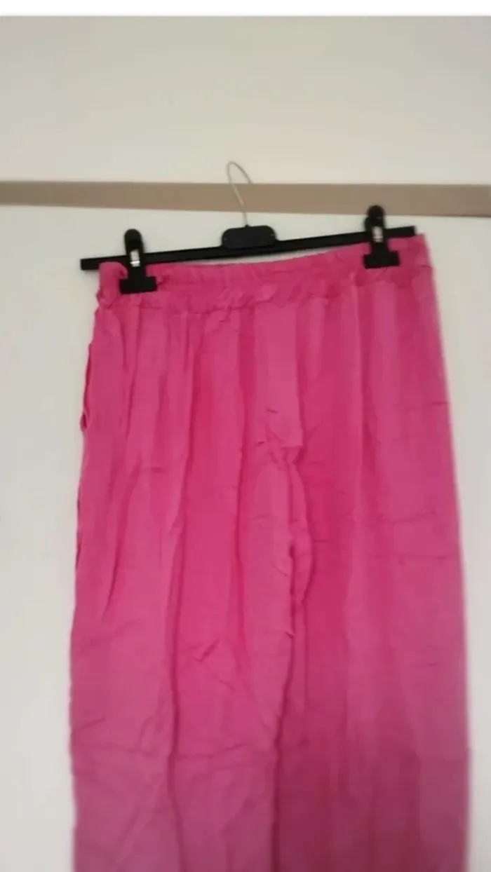 Pantalon de plage été rose taille l - photo numéro 6