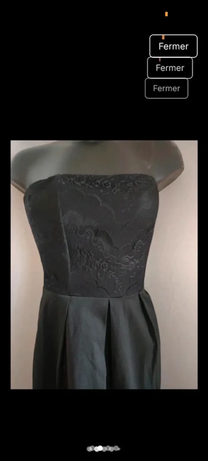 Robe noir bustier taille 36 - photo numéro 2