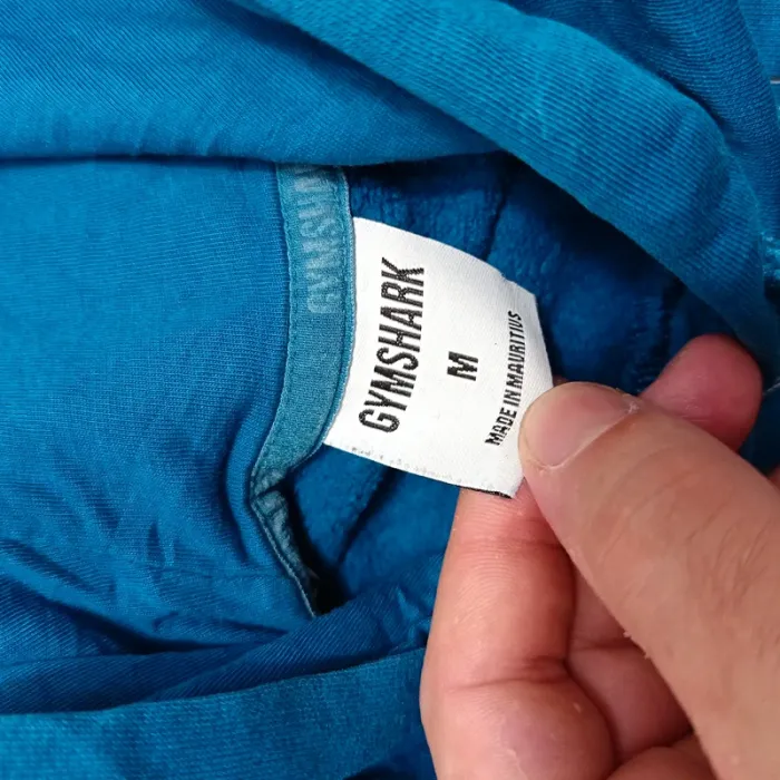 Hauts gymshark homme sweat capuche M bleu - photo numéro 4