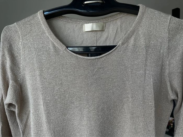 Pull pailleté doré - photo numéro 3