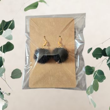 Boucle d'oreille à pompon 16mm - Neuf  🍀