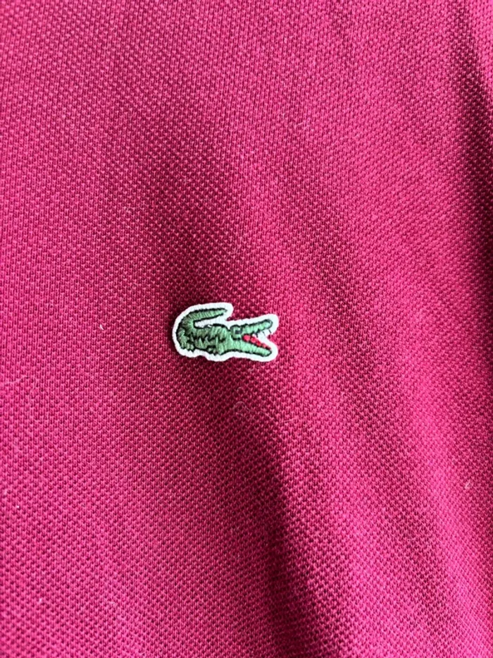 Polo Lacoste bordeaux - photo numéro 2