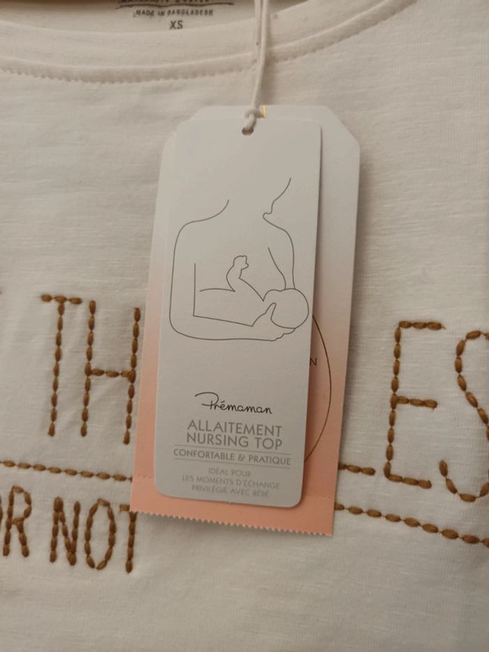 Haut d'allaitement Premaman taille XS neuf avec étiquette 🏷 - photo numéro 3