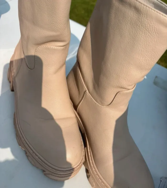 Bottines beige femme taille 39 - photo numéro 3