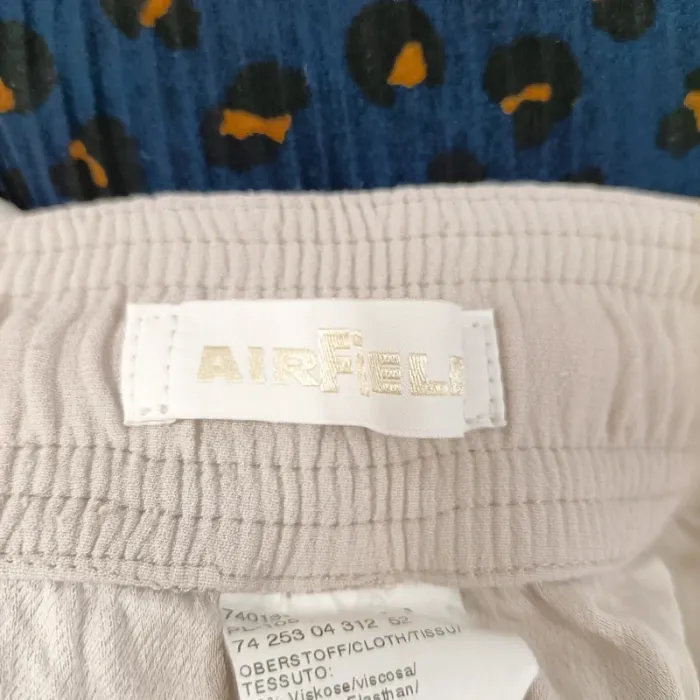 Pantalon fluide Gris clair, décontracté chic - Viscose / Coton Air Field T. 44 XXL - photo numéro 11