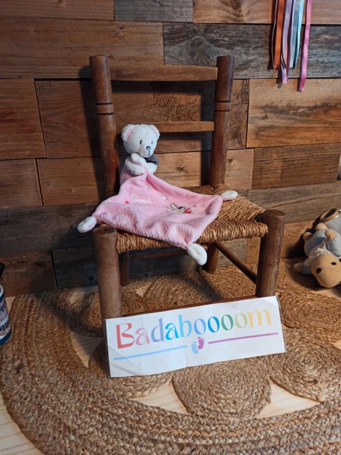 Doudou sweat dreams rose mots d'enfants tbe