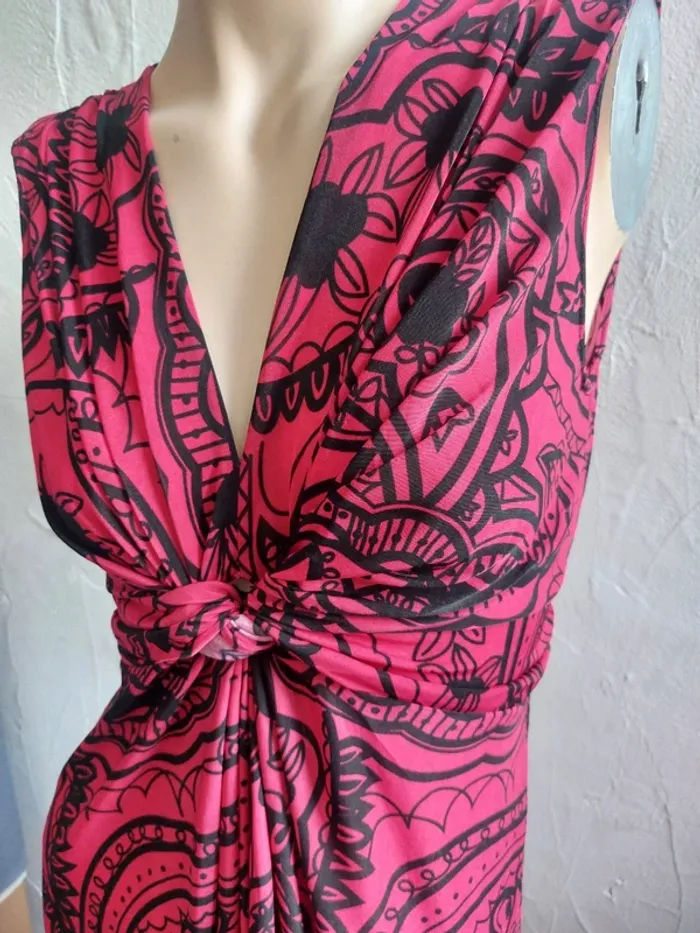 Robe mi-longue à motifs - photo numéro 3
