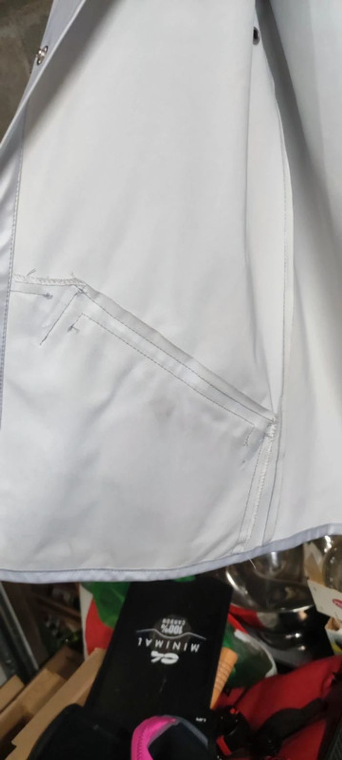 Imperméable pluie court bleu gris métallisé Rains - photo numéro 9
