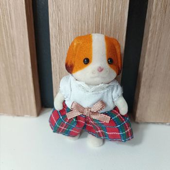 Figurine enfant chien fille famille sylvanian families - epoch jouet vintage