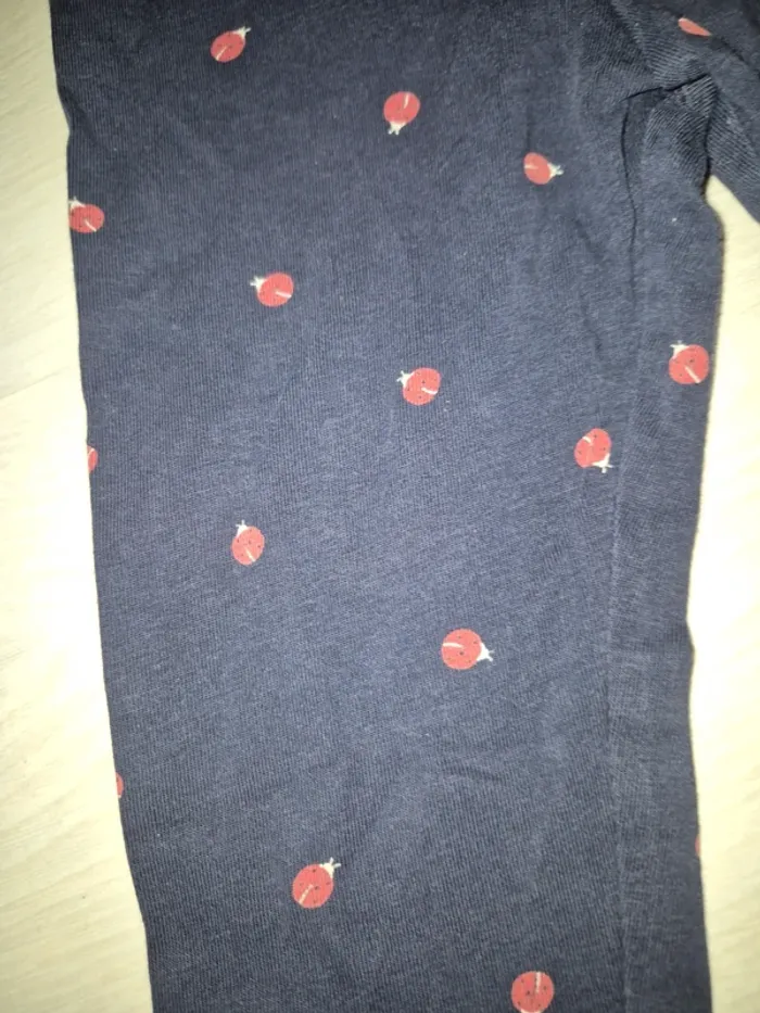 Legging marine motif coccinelle - photo numéro 2