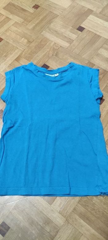 Tee-shirt bleu Acanthe