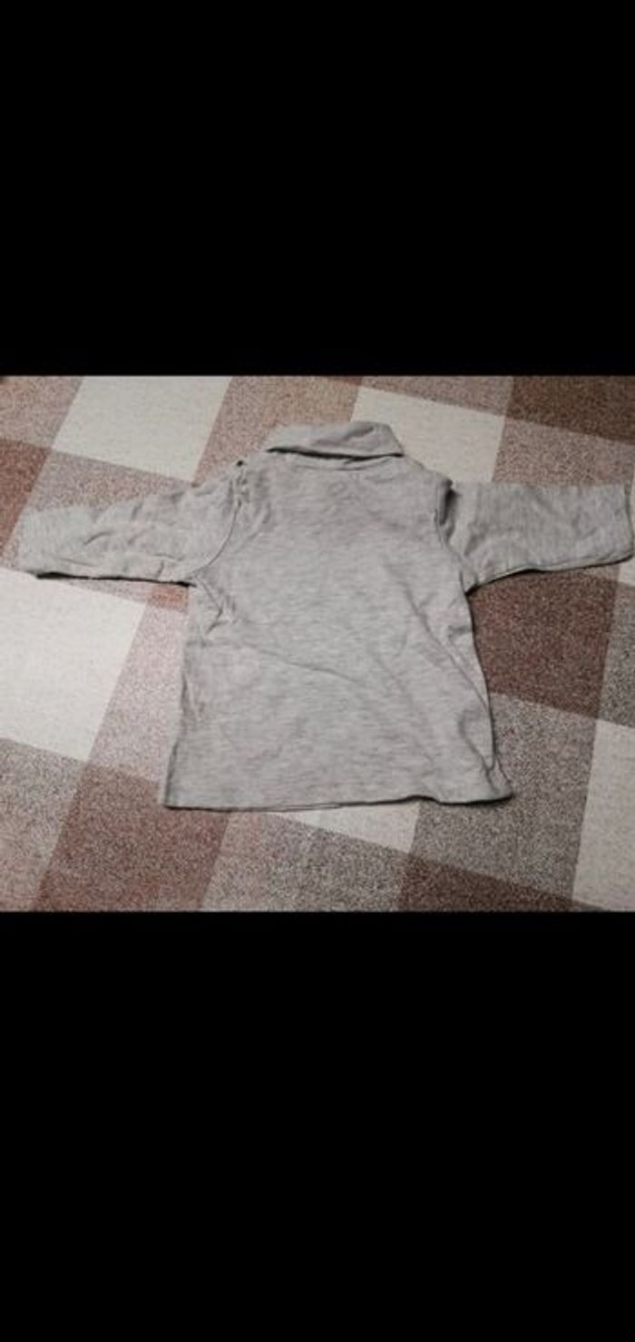 Col roulé 3 mois manches longues Tex gris - photo numéro 3