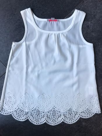 Top blanc fille 4 ans