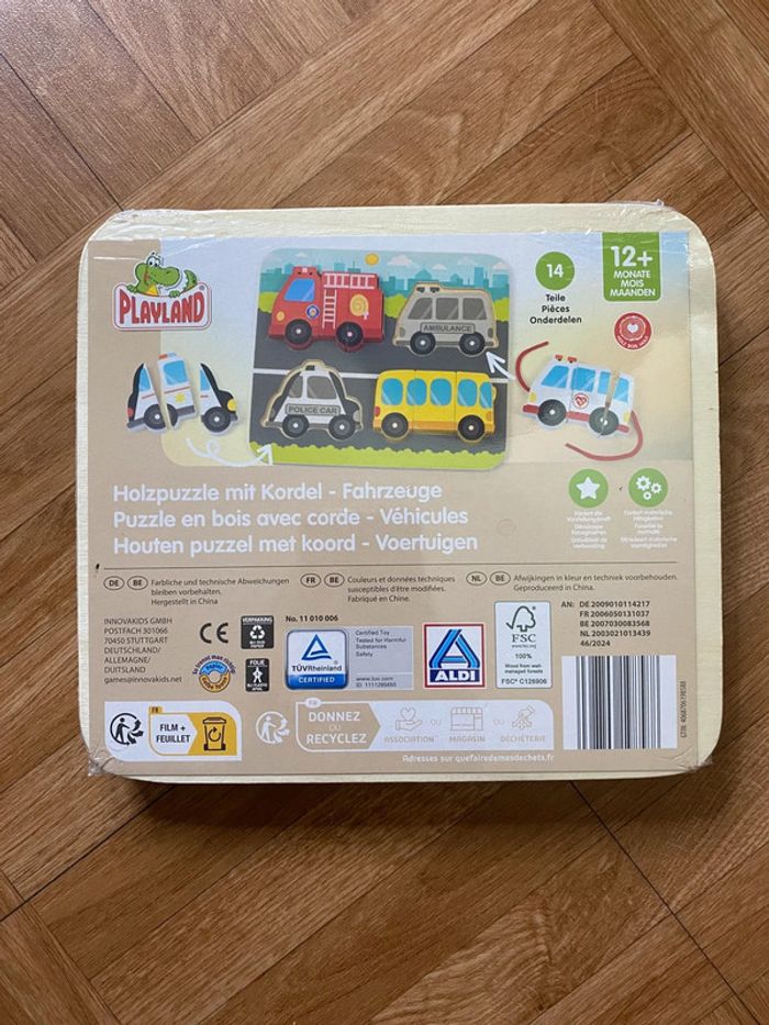 Jeux en bois puzzle en forme de dinosaure (NEUF) - photo numéro 2