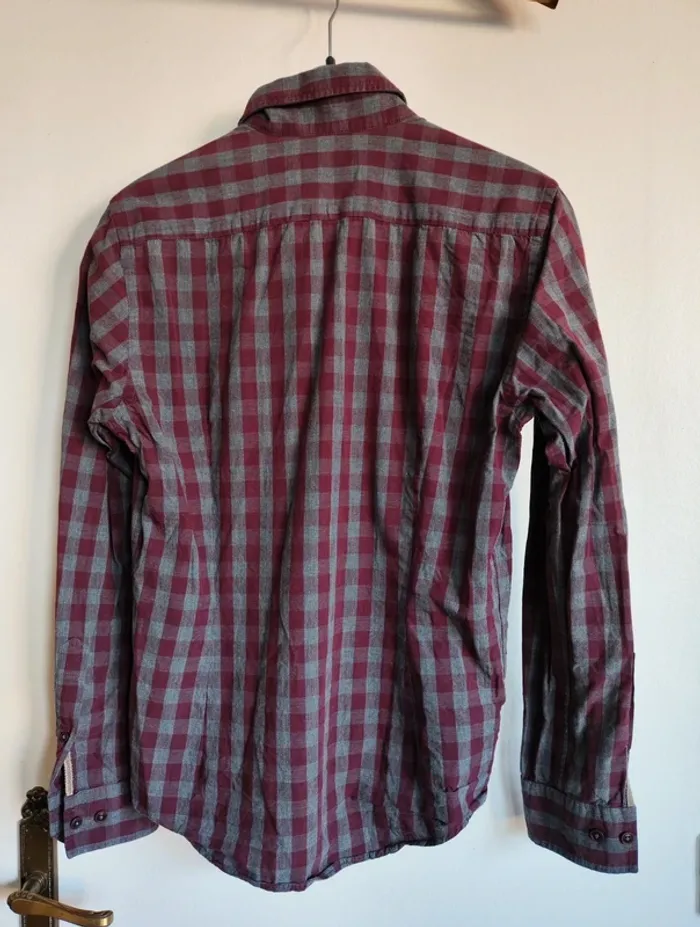 Chemise à carreaux esprit taille S slim fit - photo numéro 3
