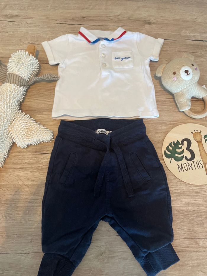 Tenue ensemble bébé garçon 3 mois jacadi gemo - photo numéro 2