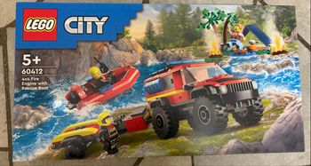 Lego City 60412 Le Camion de Pompiers 4x4 et Le Canot de Sauvetage