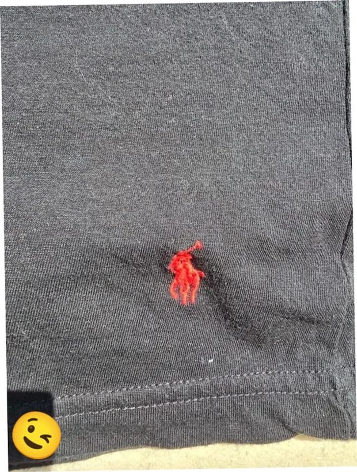 T-shirt Ralph Lauren M coupe col rond noir Homme Men tee57 - photo numéro 2